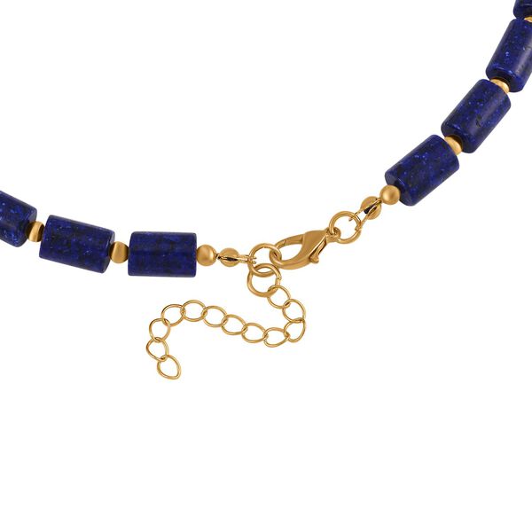Lapislazuli Halskette ca. 45 cm Legierung Standard gelb vergoldet ca. 204,15 ct. image number 4