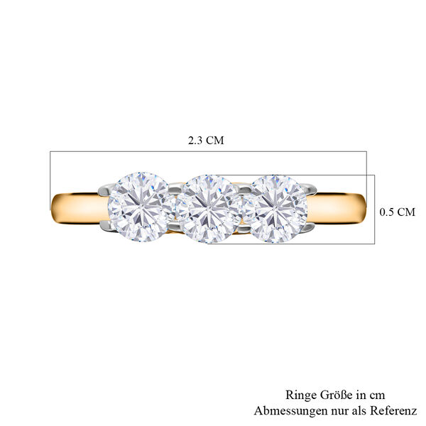 LUXURIANT IGI zertifizierter SI GH Labor Diamant Ring - 1 ct. image number 17