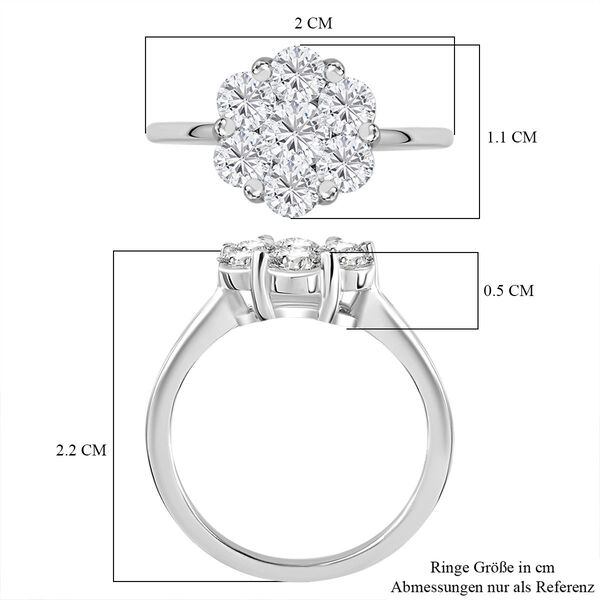 Moissanit Ring - 1,22 ct. image number 6