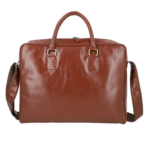 LA MAREY - Crossbody-Tasche aus naturfreundlichem Kunstleder, Braun image number 0