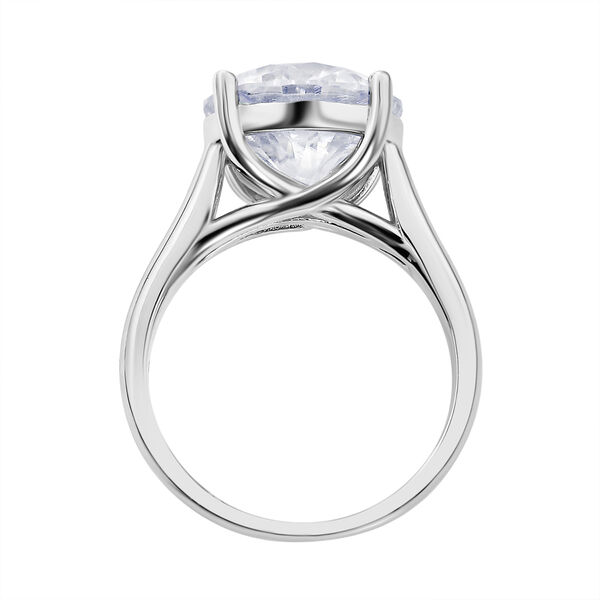 Moissanit Ring, 925 Silber rhodiniert (Gr&ouml;&szlig;e 16.00) ca. 6.00 ct image number 5