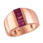 Afrikanischer Rubin-Ring, (Fissure gefüllt), 925 Silber rosévergoldet (Größe 16.00) ca. 1,05 ct image number 3