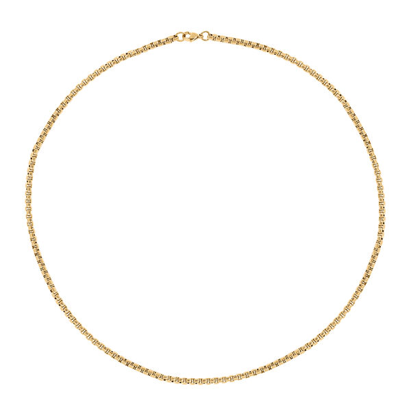 Reiner Edelstahl IP-Gelbbeschichtung Halskette ca. 60 cm ca. 16,00g image number 2