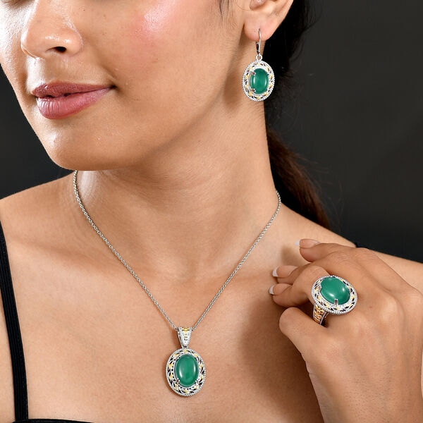 Verde Onyx Schmuckset - 40,86 ct. image number 2