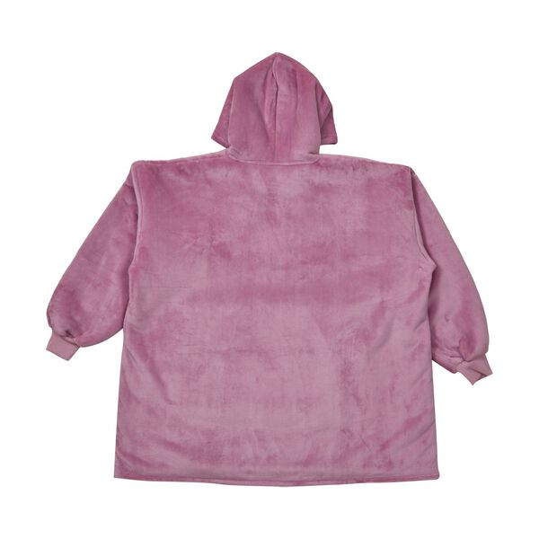 Doppellagiger Decken-Kapuzenpullover, rosa image number 3