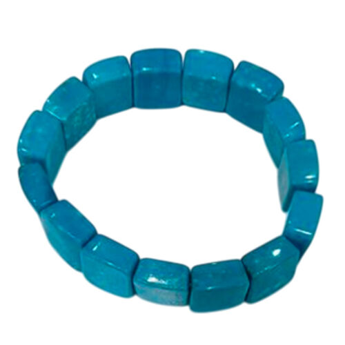 Blaues Türkis Armband ca. BR-Stretch cm ca. 200.00 ct image number 0