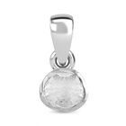 Weißer Diamant Anhänger 925 Silber rhodiniert ca. 0.15 ct