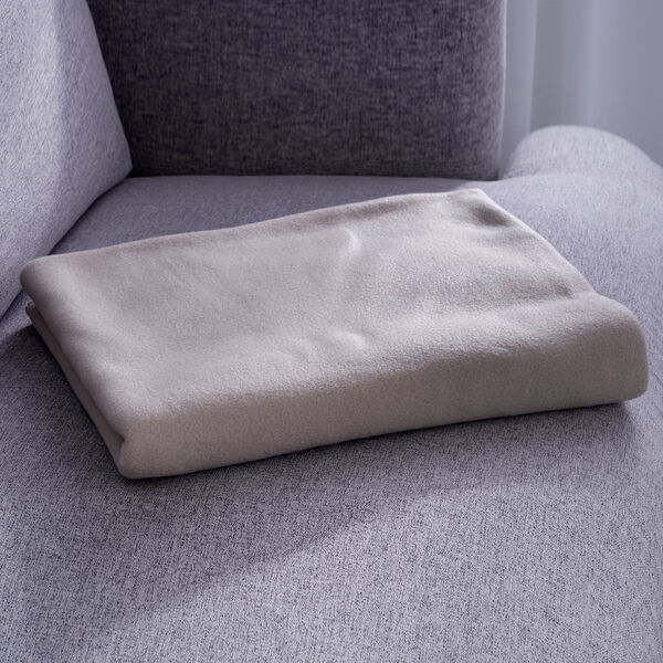 Fleecedecke mit Pferdenaht, Größe: 130x170 cm, Beige image number 2