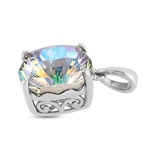 LUSTRO STELLA - &ouml;sterreichischer Paradies Glanz Kristall-Anh&auml;nger, 925 Silber platiniert ca. 12,09 ct image number 2