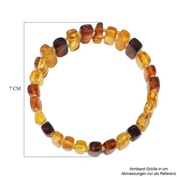 Mehrfarbiger Bernstein Armband, Flexibel