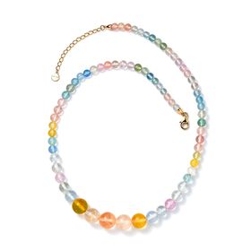 LUXORO zertifiziert und geprüft AA Beryll Halskette, 45 cm, 585 Gold - 125 ct.