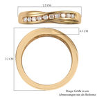 Weißer Diamant P Ring 925 Silber Vermeil YG ca. 0,25 ct. image number 6