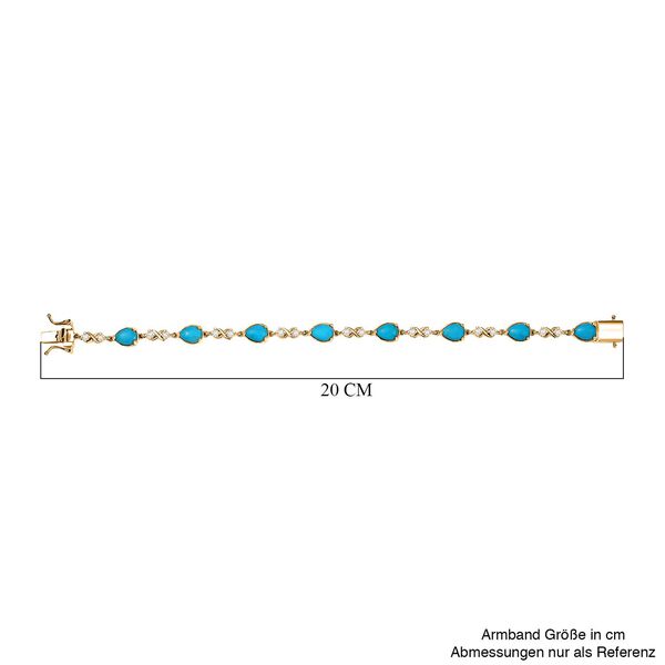 D'Joy AA Sleeping Beauty Türkis und Zirkon Armband image number 5