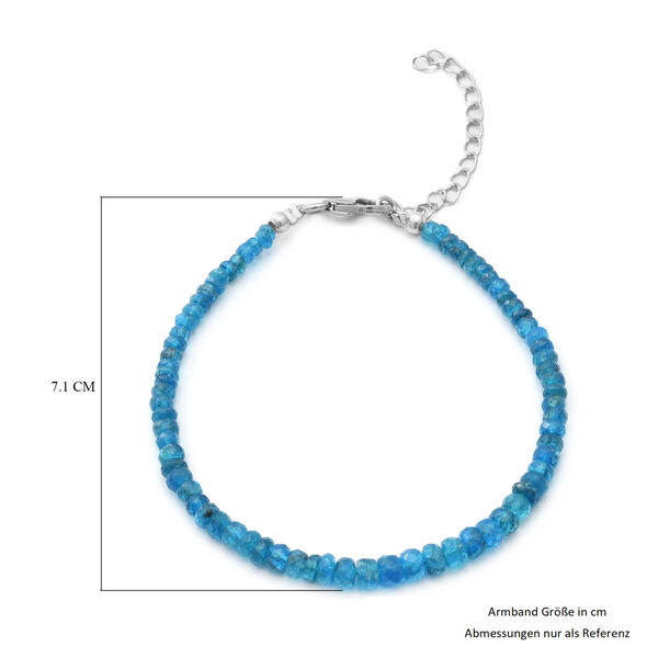 Neon Apatit Armband ca. 19 cm lange 925 Silber Rhodiniert ca. 20.40 ct image number 4