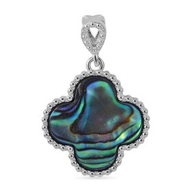 Malachit Anhänger 925 Silber rhodiniert ca. 5.00 ct