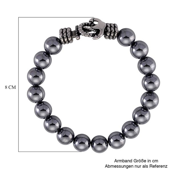 Terahertz Armband ca. Flexibles cm Reiner Edelstahl Schwarz oxidiert ca. 120.00 ct image number 6