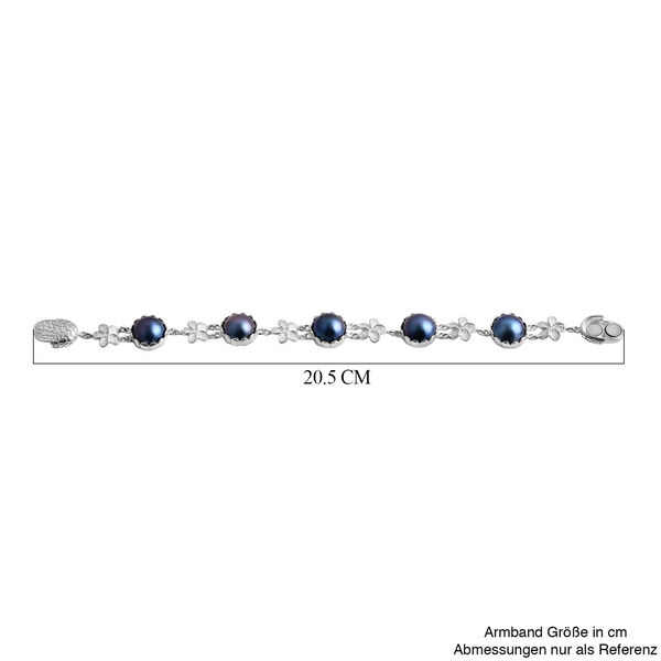 Mabe Perle (8-10 mm) Armband ca. 20 cm 925 Silber image number 5