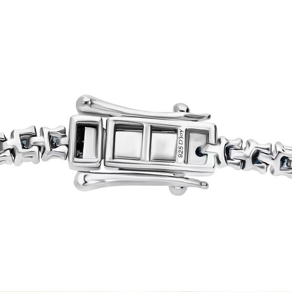 LUXURIANT DIAMOND - Lab Grown Blauer Diamant SI Armband ca. 18.5 cm 925 Silber Rhodiniert ca. 3,00 ct. image number 7
