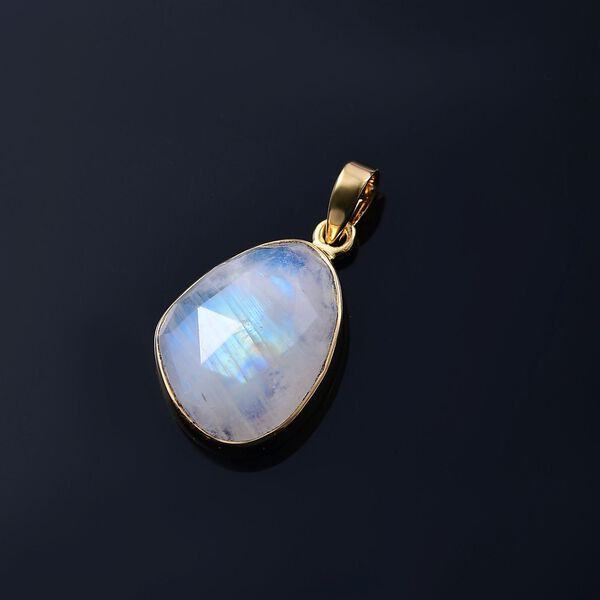 Regenbogen Mondstein Anh&auml;nger - 8,54 ct, image number 2