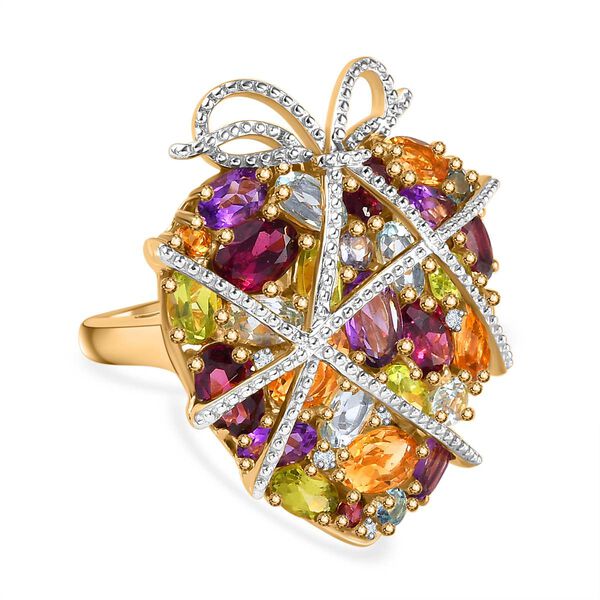 GP Amore Kollektion- Mehrfarbiger Edelstein, Zirkon und blauer Saphir-Ring- 9,29 ct. image number 0