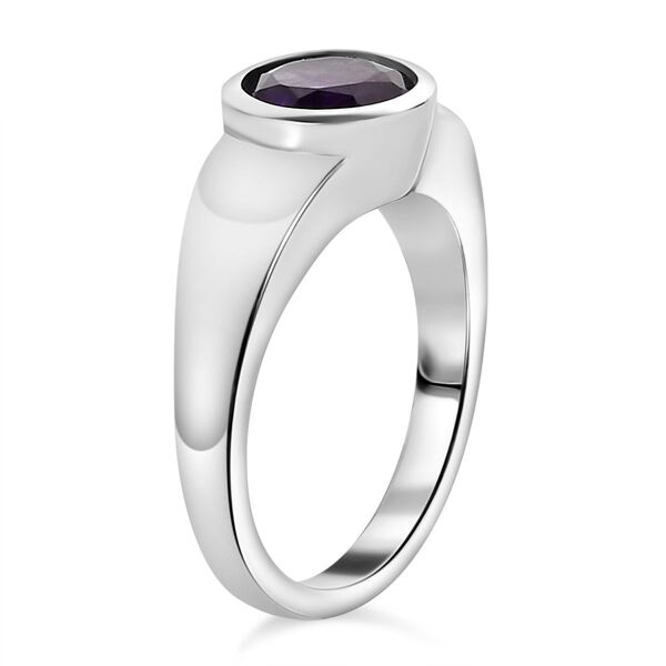 Afrikanischer Amethyst Ring 316L Edelstahl (Gr&ouml;&szlig;e 19.00) ca. 1.16 ct image number 5