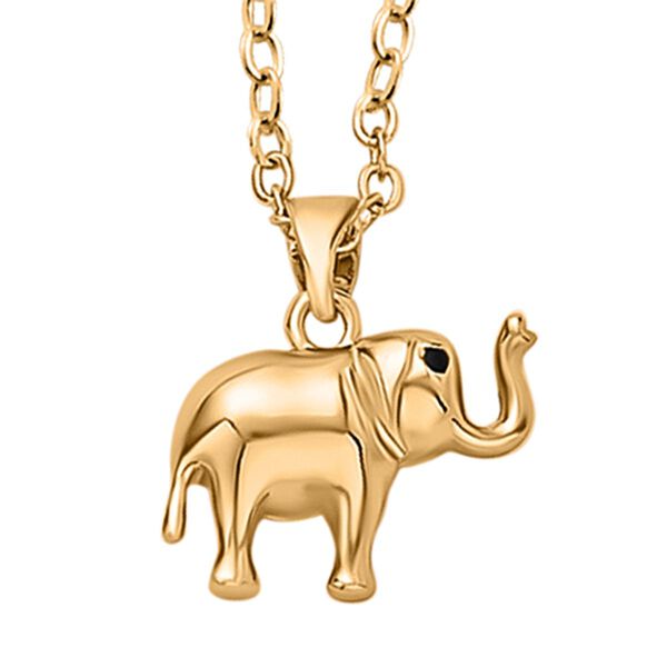 3er-Set, schwarze und wei&szlig;e Kristall-Ohrringe und Anh&auml;nger mit Ketten in Goldton - 1,03 ct. image number 5