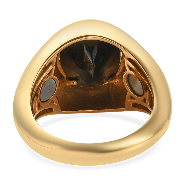 Elite Shungit Ring Messing IP-Gold  ca. 3,19 ct image number 6
