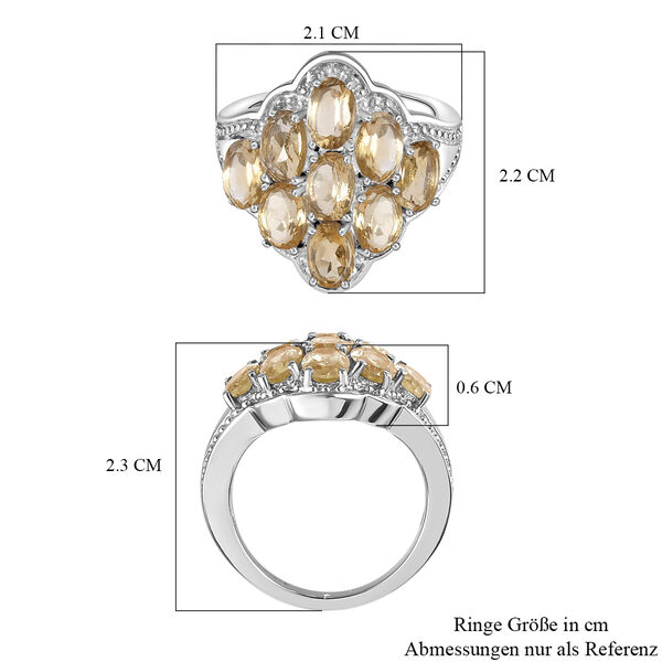 Citrin-Ring, (Größe 16.00) Edelstahl, ca. 4,09 ct image number 7