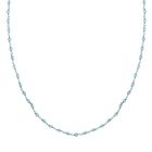 Blau Topas Halskette ca. 50 cm 925 Silber rhodiniert ca. 20.00 ct image number 0