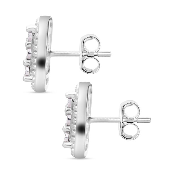 Wei&szlig;er Diamant Ohrringe, 925 Silber platiniert, ca. 0.10 ct image number 4