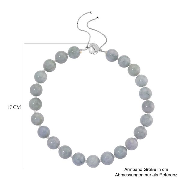 Natürliche weiße flexible Jadeite Jade Halskette - 875 ct. image number 4