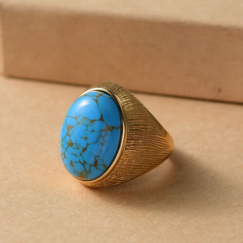 EverTrue blauer Türkis Ring - 10,79 ct. image number 1