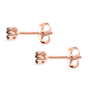 D'Joy nat&uuml;rliche Champagner Diamant Ohrringe - 0,12 ct.