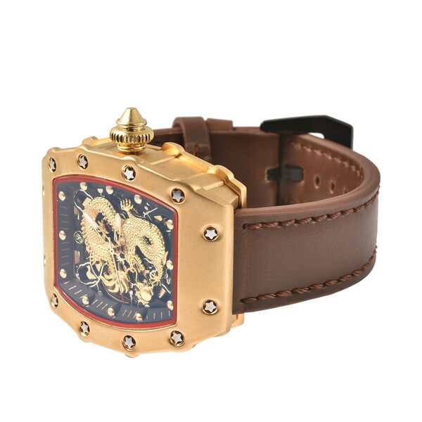 Genoa- wasserdichte Uhr in Goldton image number 5