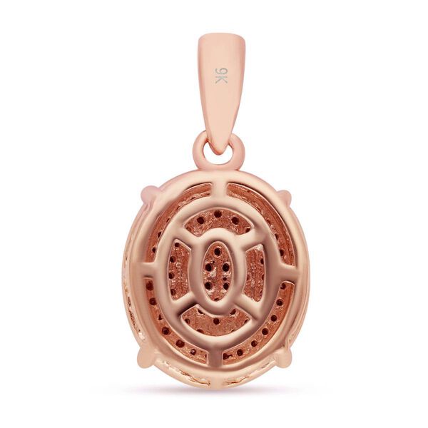 Nat&uuml;rlicher, rosa Diamant-Anh&auml;nger, 375 Ros&eacute;gold ca. 0,25 ct image number 5