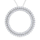LUXURIANT DIAMOND - Lab Grown Diamant VS-EF SGL zertifiziert Anhänger mit Kette ca. 50 cm 925 Silber rhodiniert (10-15 Werktage Lieferzeit) ca. 1.00 ct