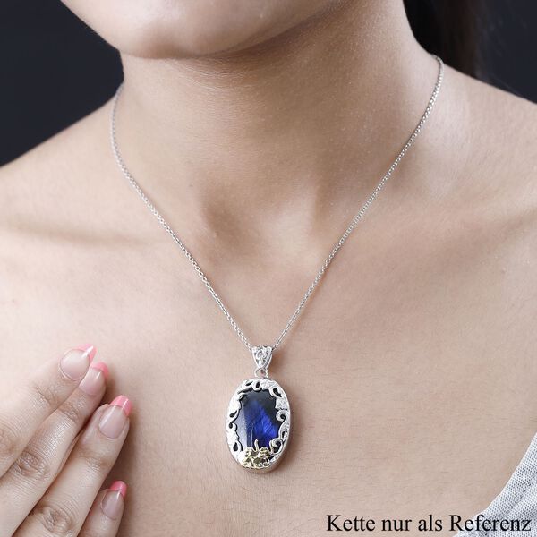 AAA Labradorit Anh&auml;nger - 32,73 ct. image number 4