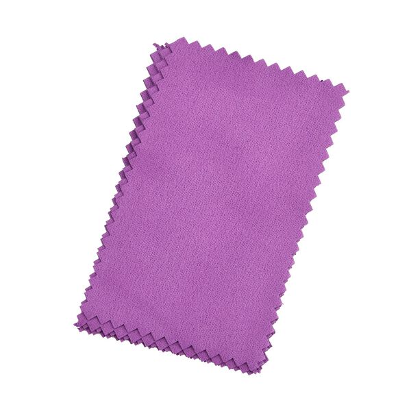 Samt Schmuckbox mit 5 Silberputztüchern, 20x15x5cm, Fuchsia image number 8