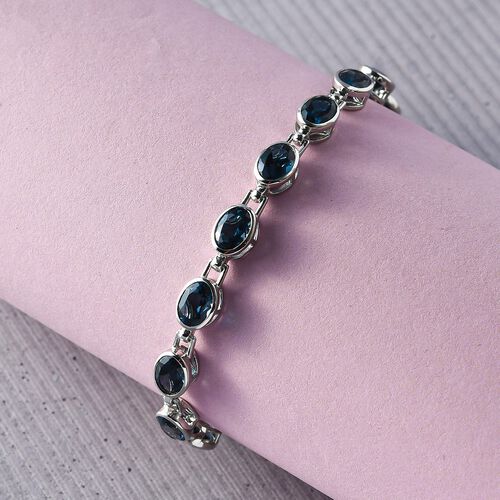 London Blau Topas-Armband, 19 cm image number 1