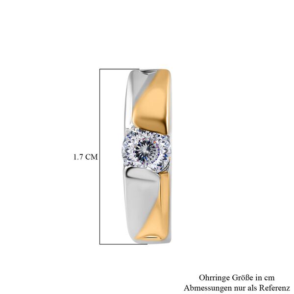 Moissanit Huggie Ohrringe - 0,95 ct. image number 5