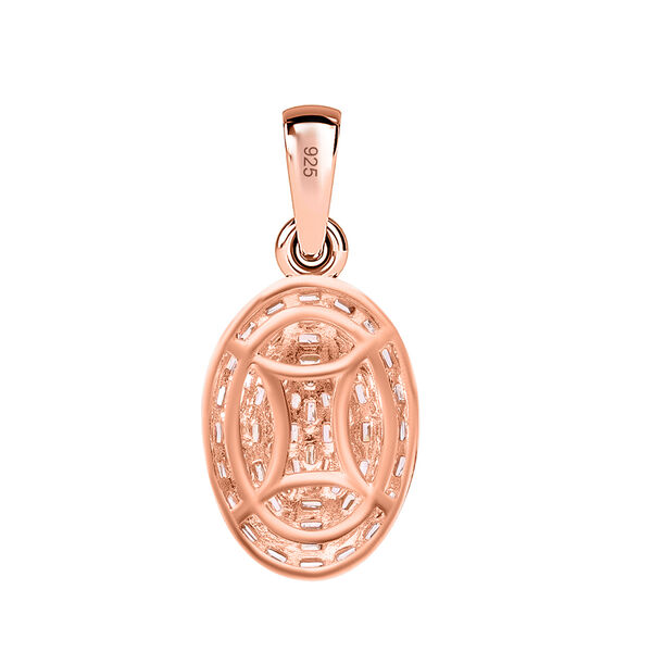 Natürlicher Champagner Diamant-Anhänger - 0,50 ct. image number 2