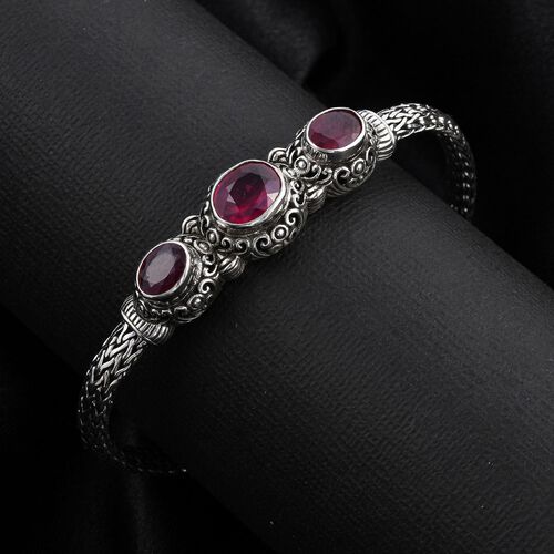 Royal Bali Kollektion - Afrikanisches Rubin-Armband, 19 cm - 6 ct. image number 1