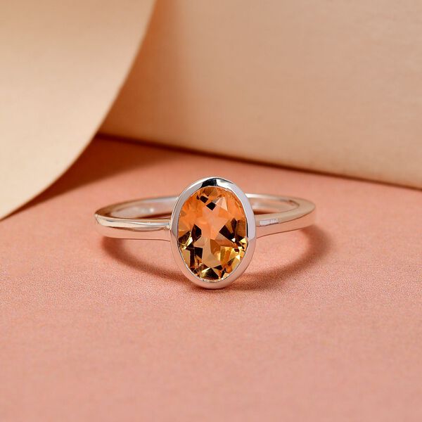 Citrin Ring, 925 Silber (Gr&ouml;&szlig;e 16.00) ca. 1,21 ct image number 2