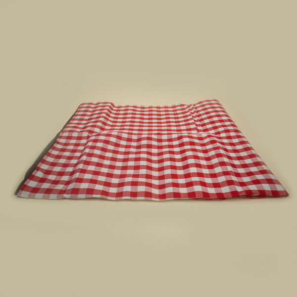 Gemusterte, wasserfeste XXL Picknickdecke, 150x200 cm, Rot kariert image number 5