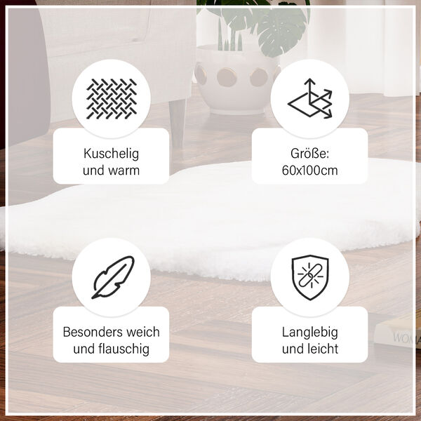 Luxury Edition: Wolkenweicher Kunstfell-Teppich, Elfenbein image number 10