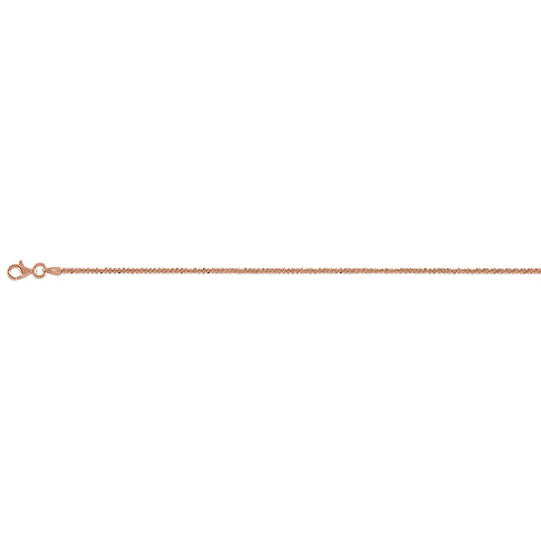 Italianische Funkel-Armband, ca. 19 cm, 925 Silber ros&eacute;vergoldet