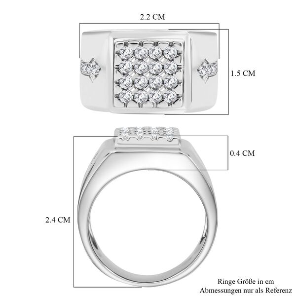 Lustro Stella wei&szlig;er Zirkonia Herrenring image number 6