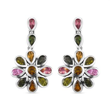 Floral Bouquet mehrfarbige Turmalin-Ohrringe - 6,15 ct.
