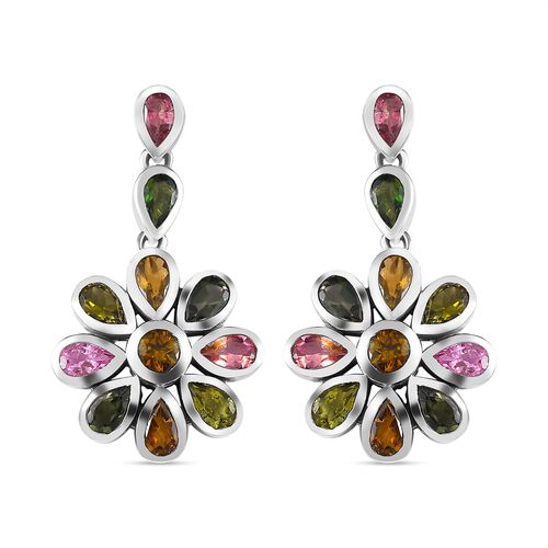 Floral Bouquet mehrfarbige Turmalin-Ohrringe - 6,15 ct. image number 0