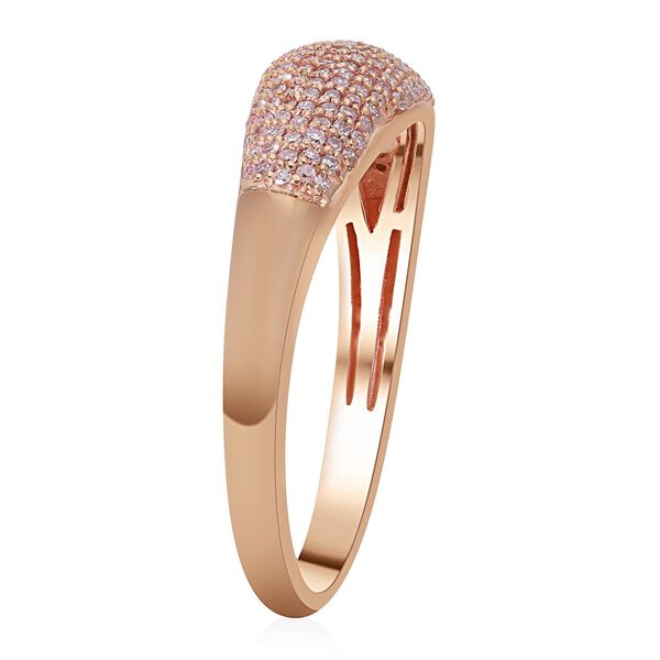 Nat&uuml;rlicher, rosa Diamant-Ring in 585 Ros&eacute;gold - 0,50 ct. image number 4